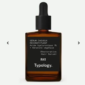 Typology R41 — Restorative Hair Serum
1% Hyaluronic Acid + Plant Keratin